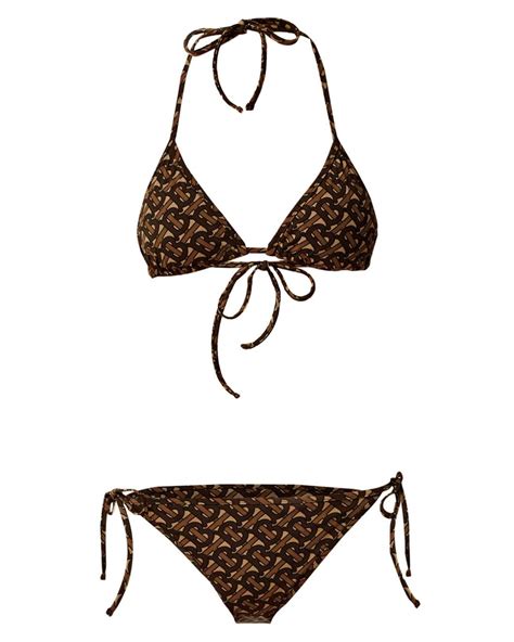 womens burberry swim suit|Burberry monogram bikini.